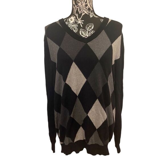 Merona Other - Merona Argyle Diamond Pullover Knit Sweater Preppy Formal